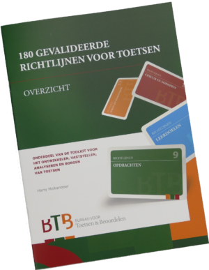 Boek: 180 gevalideerde richtlijnen voor toetsen - Overzicht